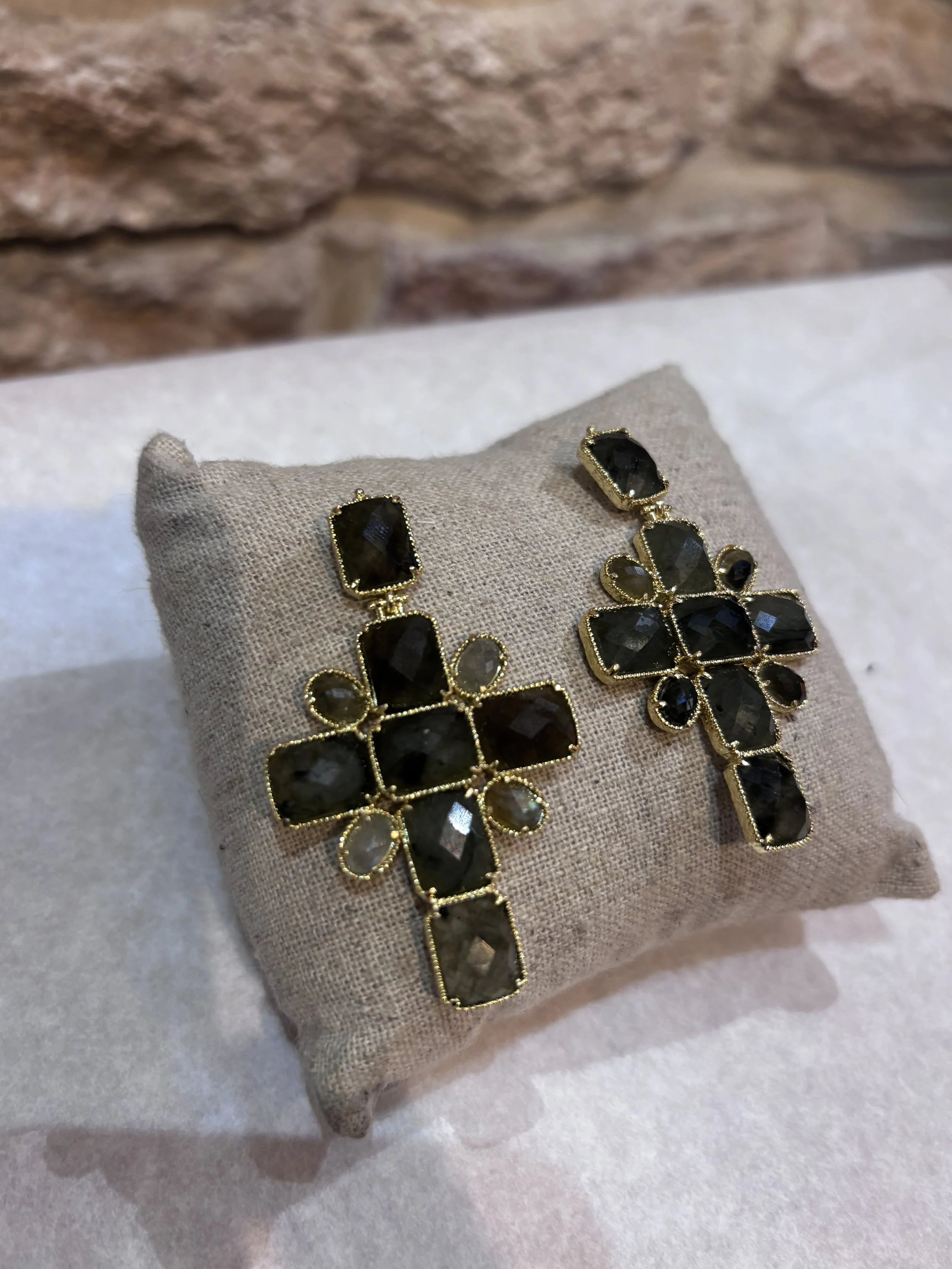 boucles d'oreilles, croix, Habaha, bijoux, grandes, acier inoxydables.jpeg