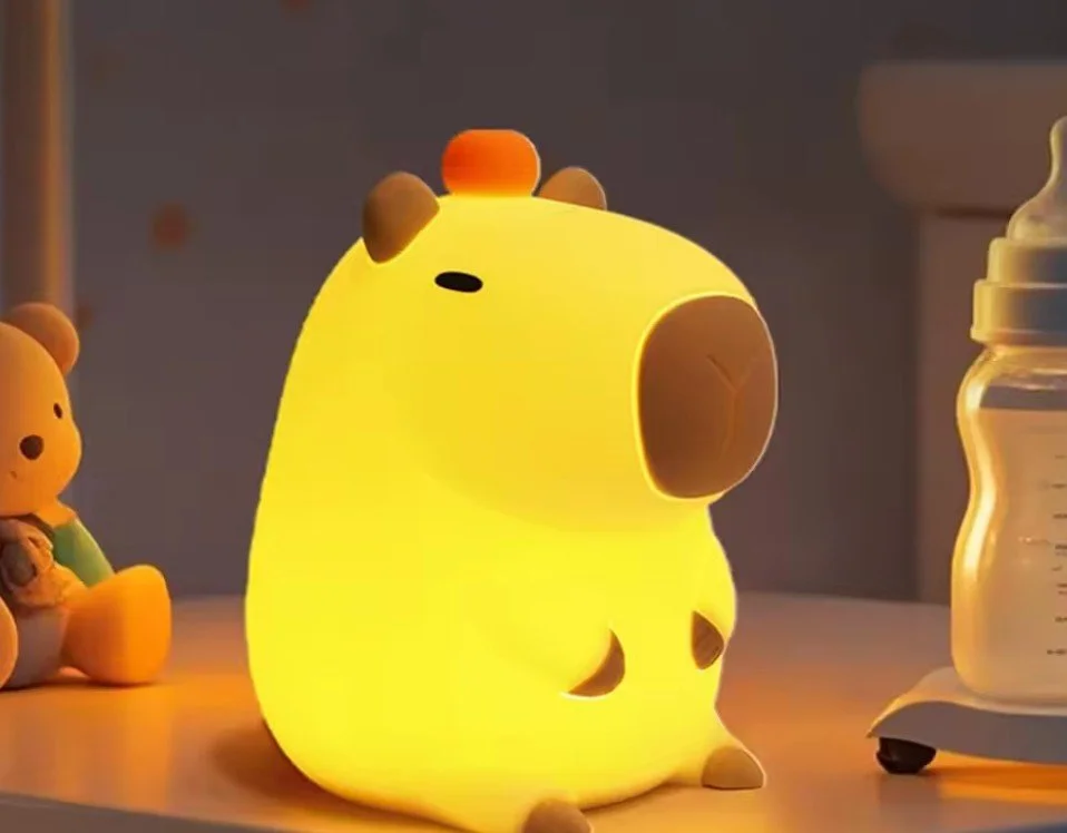veilleuse LED, puckator, capybara, mignon, enfant, lumière, décoration.jpg