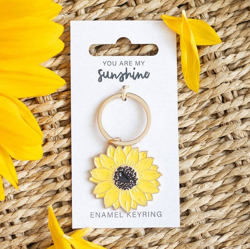 porte clé, tournesol, something different, jaune , fleur.jpg