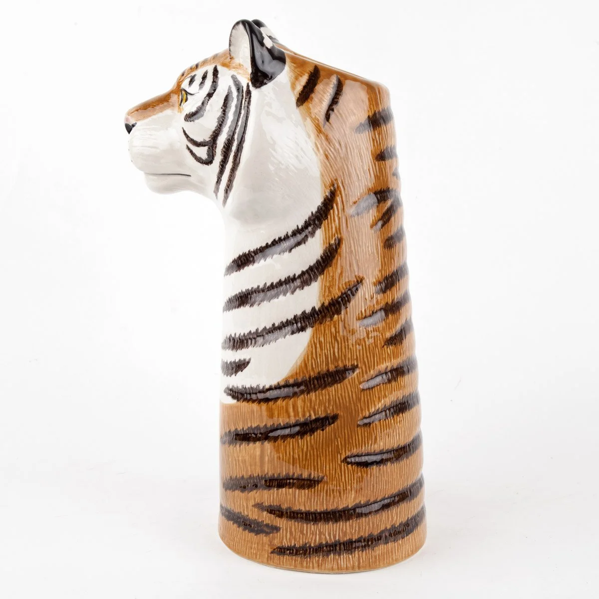 Vase, tigre, tiger, chat, fleurs, vase, pichet, quail ceramics, ceramique, animaux, animal, fait mains, hand crafted, fleurs séchées.jpg