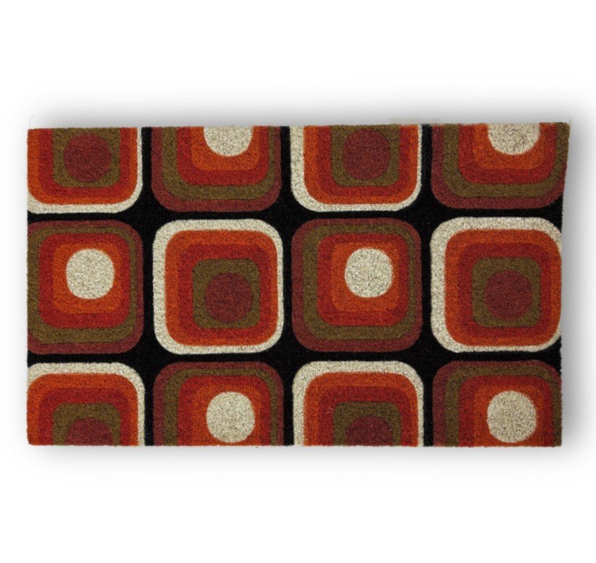 paillasson, psyché, bazardeluxe, rouge, style rétro, porte.jpg
