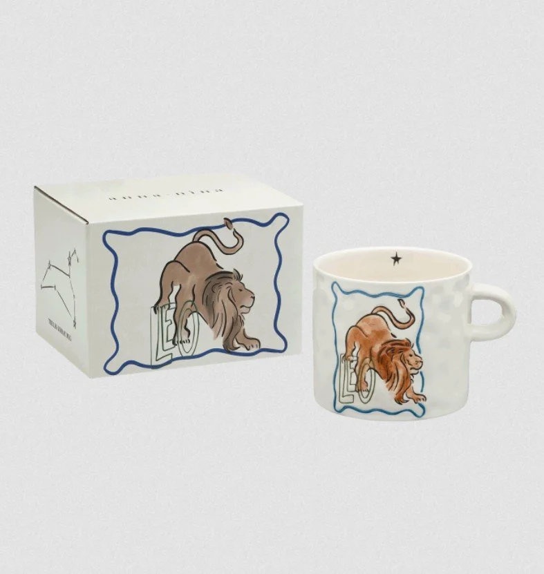 tasse, lion, signe astrologique, annanina, matin, café, thé, céramique, mug, décoration, gros.jpg
