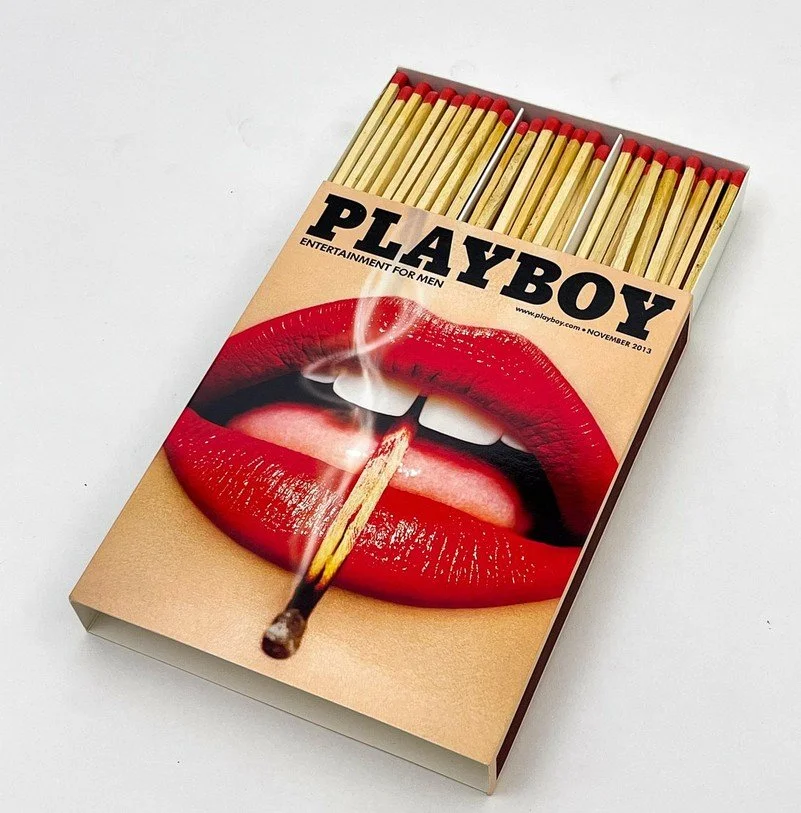 boite d'allumettes, play boy, bazardeluxe, style vintage, lèvres, rouge, décoration.jpg