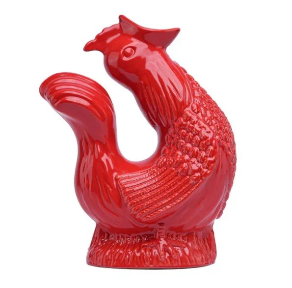 cluckle, guggle, rouge, coq, carafe, nouveauté, fun, original.jpg