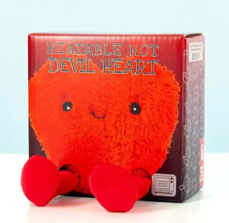 bouillote coeur, bitten, démon, rouge, cornes, saint valentin, chauffant, soulager.jpg