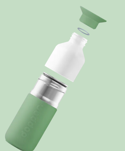 gourde 350ml, dopper, eau, boire, soif, pratique, sport, acier, verre.png