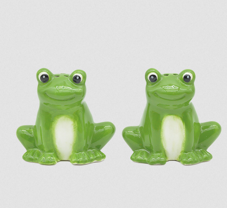 sel et poivre, grenouille, opjet, salière et poivrière, animaux, mignon, art de la table.png