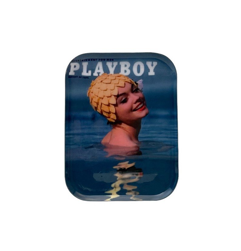 plateau, play boy, bazar deluxe, style vintage, bleu, femme, bonnet de bain.jpg