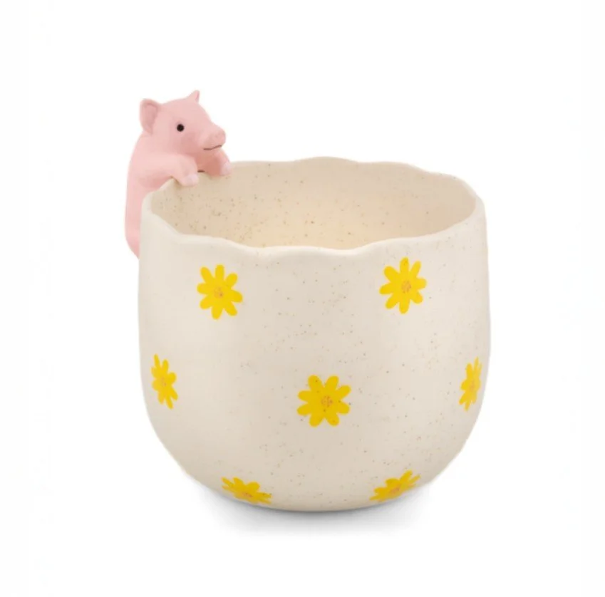 cache pot, cochon, fleurs, sass&belle, rond, printemps.jpg