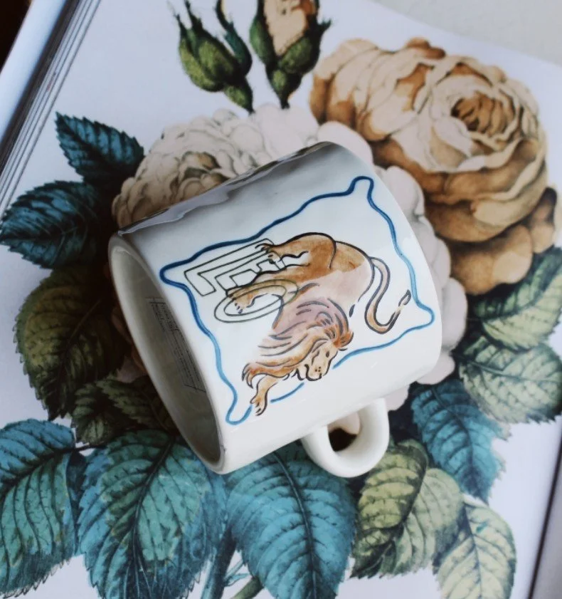 tasse, lion, signe astrologique, annanina, matin, café, thé, céramique.jpg