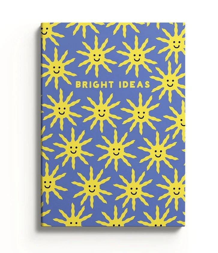 carnet, notebook, bright ideas, bleu, etoiles, soleil, ohh deer, écrire, noter, papeterie.jpg