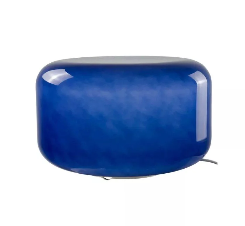 lampe à poser, livo, c creation, bleu, verre, lumière, éclairer.jpg