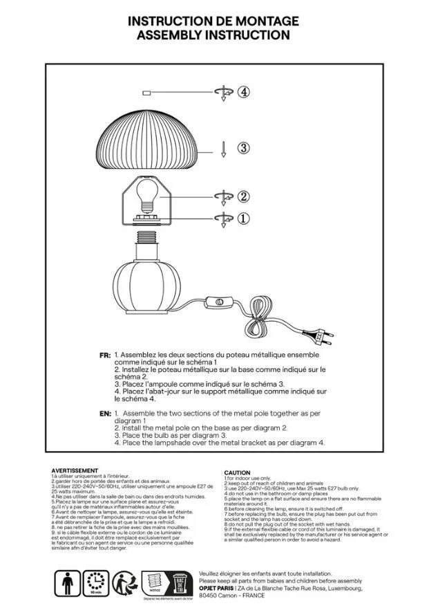 lampe, madeleine, opjet,burgandy, verre, mode d'emploi.jpg