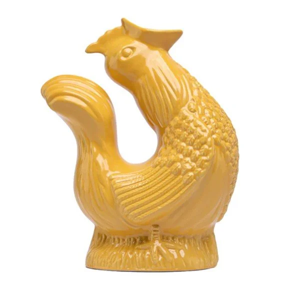 cluckle, guggle, jaune, coq, carafe, nouveauté, fun, original.jpg