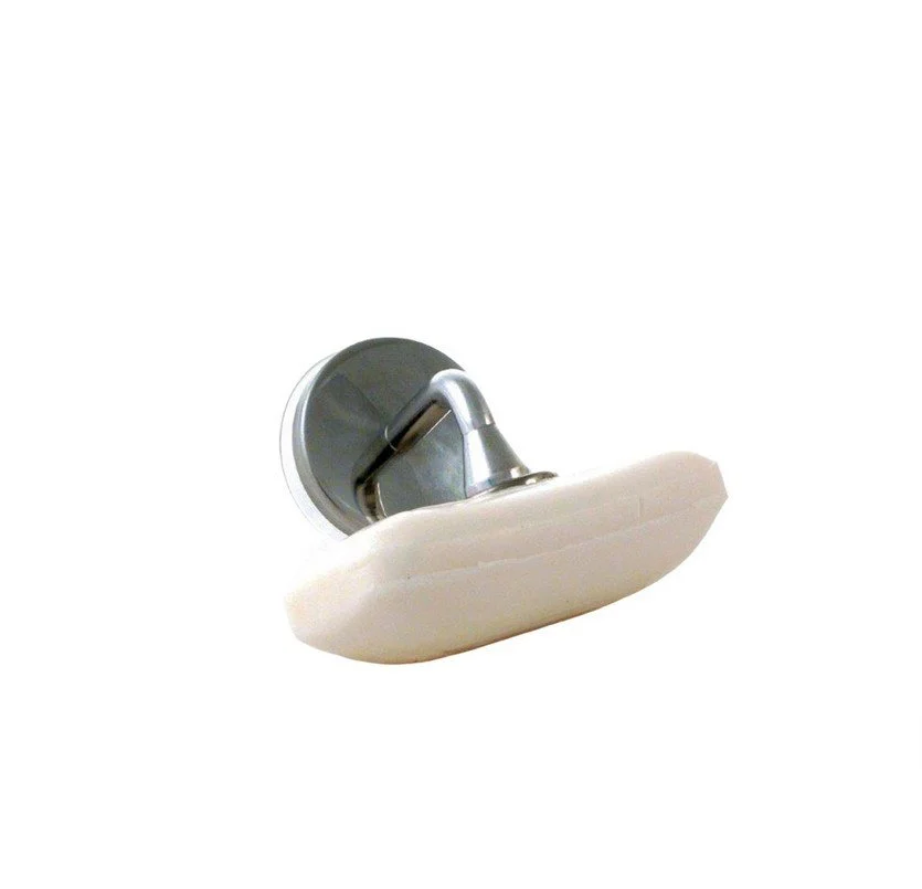 porte savon , bazard deluxe, magnétique, argenté, pratique.jpg