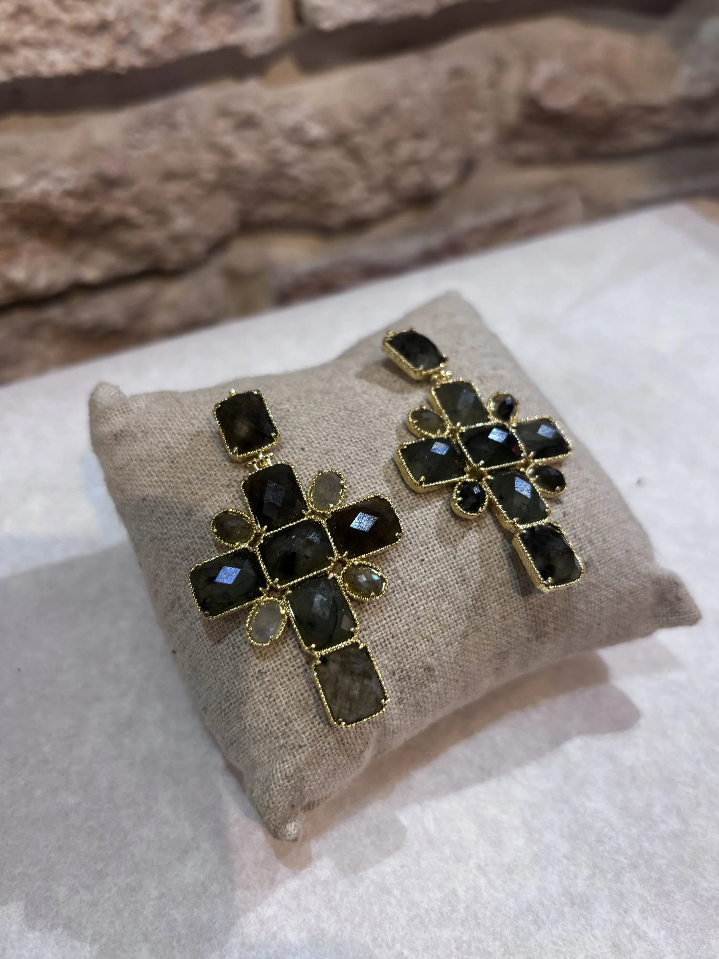 boucles d'oreilles, croix, Habaha, bijoux, grandes, acier inoxydables, habiller.jpeg