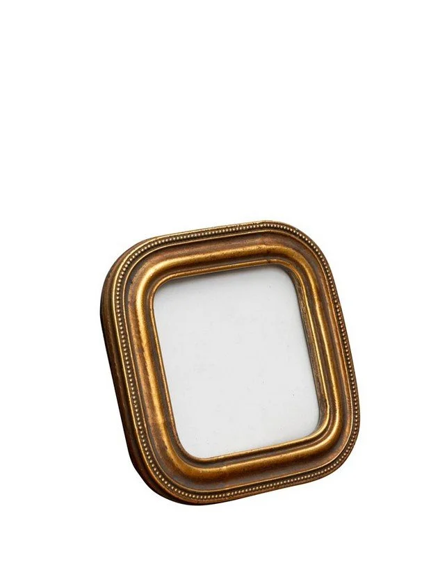 cadre photo, chehoma, doré, petit, bords arrondis, carré, décoration.jpg