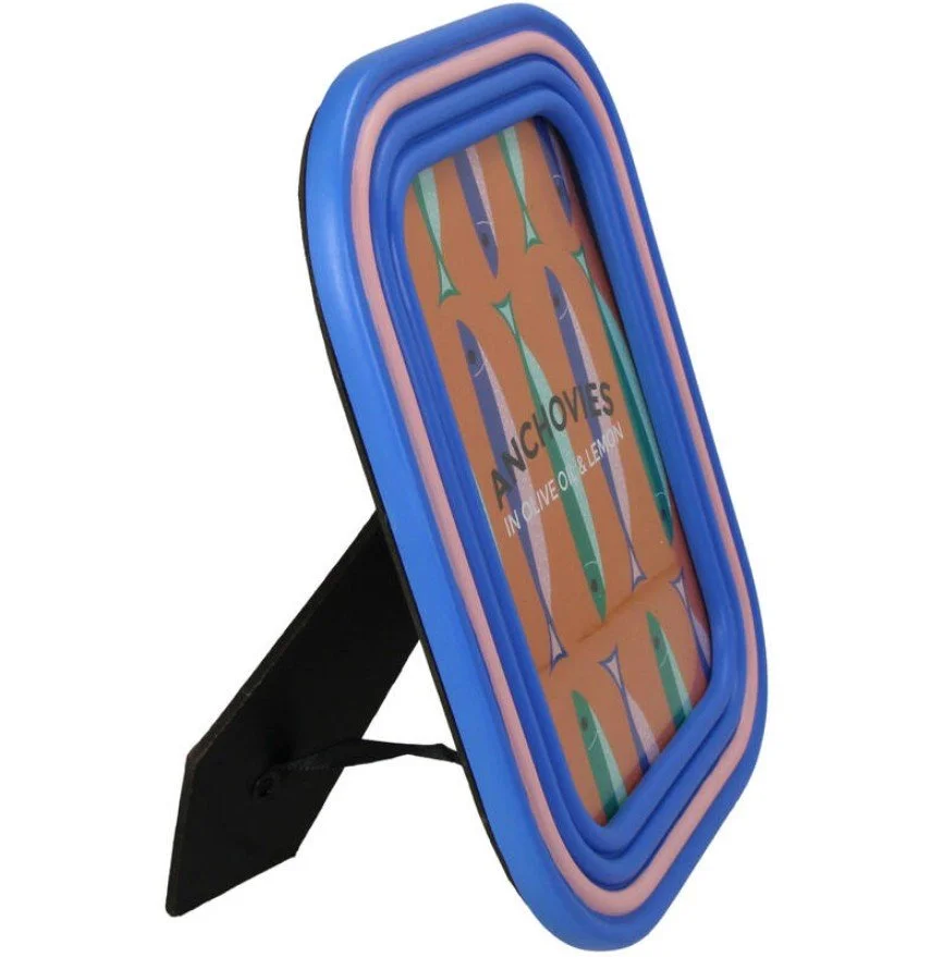 cadre photo, rectangle, bleu, rose, lignes, kersten, décoration, coloré.jpg