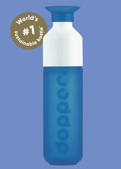 Gourde 450ml, dopper, boire, eau, sport, bleue, soif.png