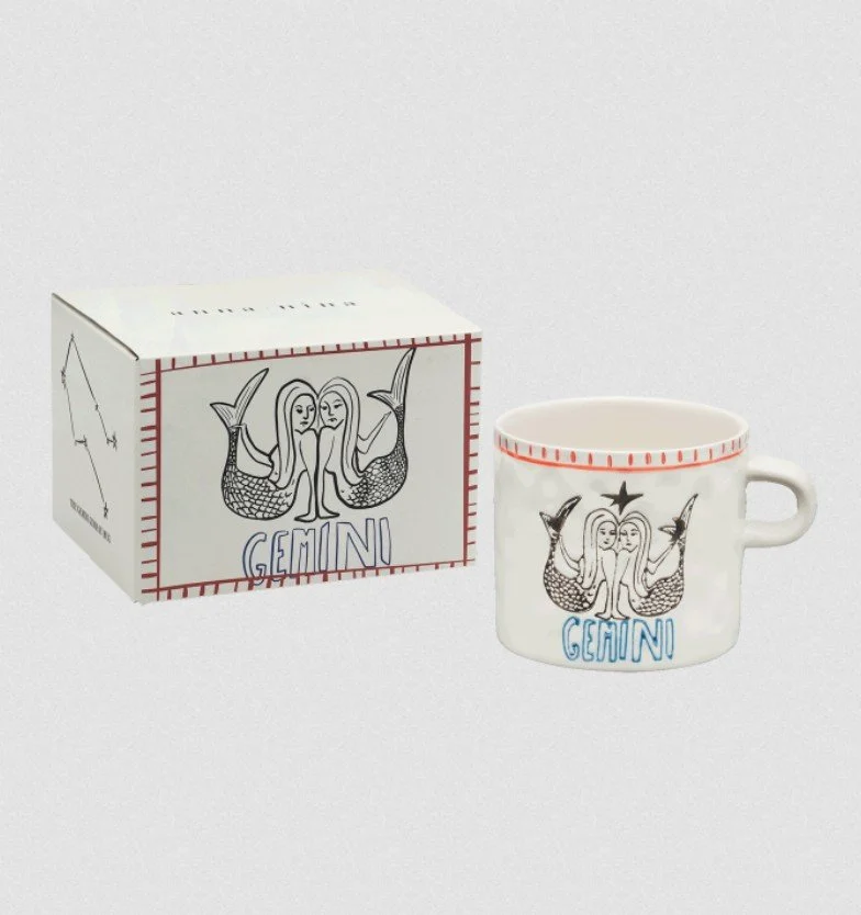 tasse, gémeaux, signe astrologique, annanina, sirènes, décoration, céramique.jpg