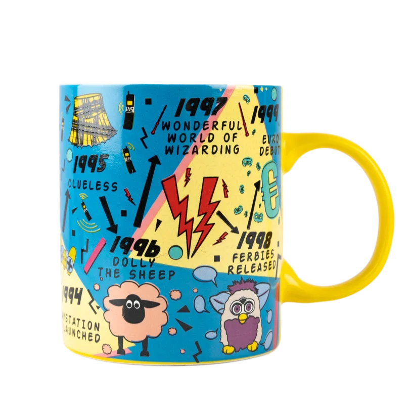 tasse, mug , années 9à, gift republic, coloré, boire, fun, matin , café.webp