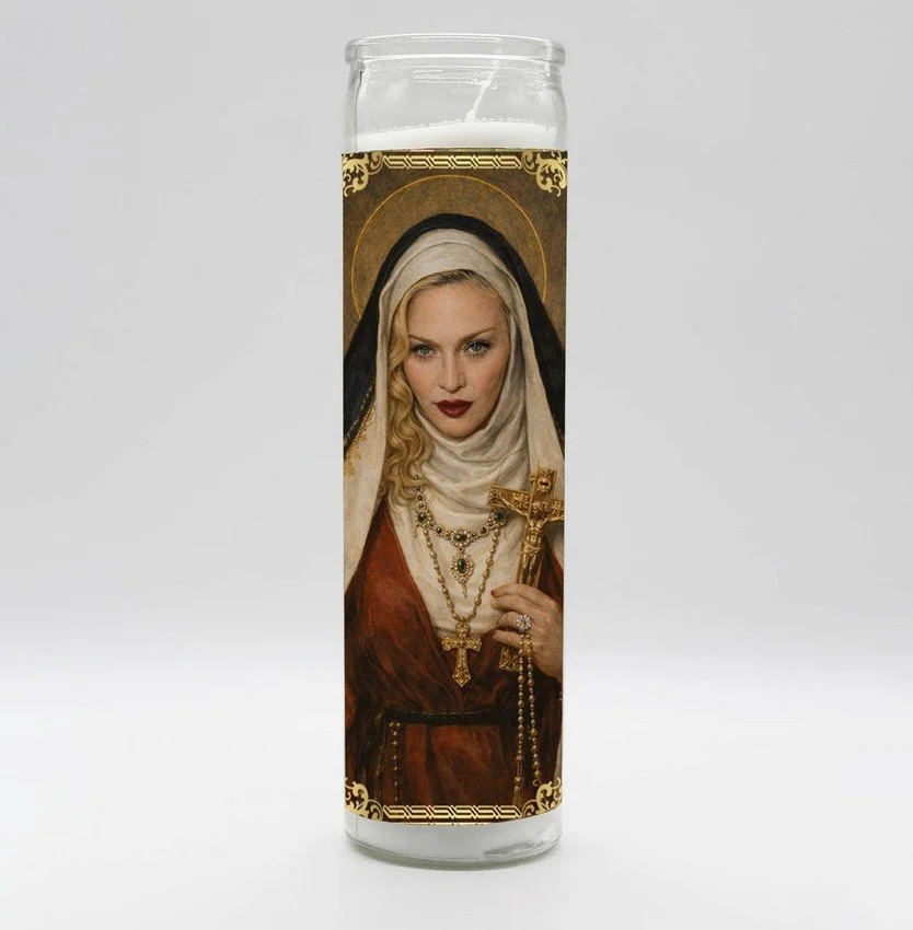 bougie, Madonna, bobbyk, célébrité, star, chanteuse, décoration, fun , bondieuserie.jpg
