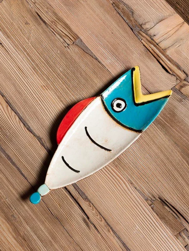 plat poisson, chehoma, animal, coloré, vleu, rouge, jaune.jpg