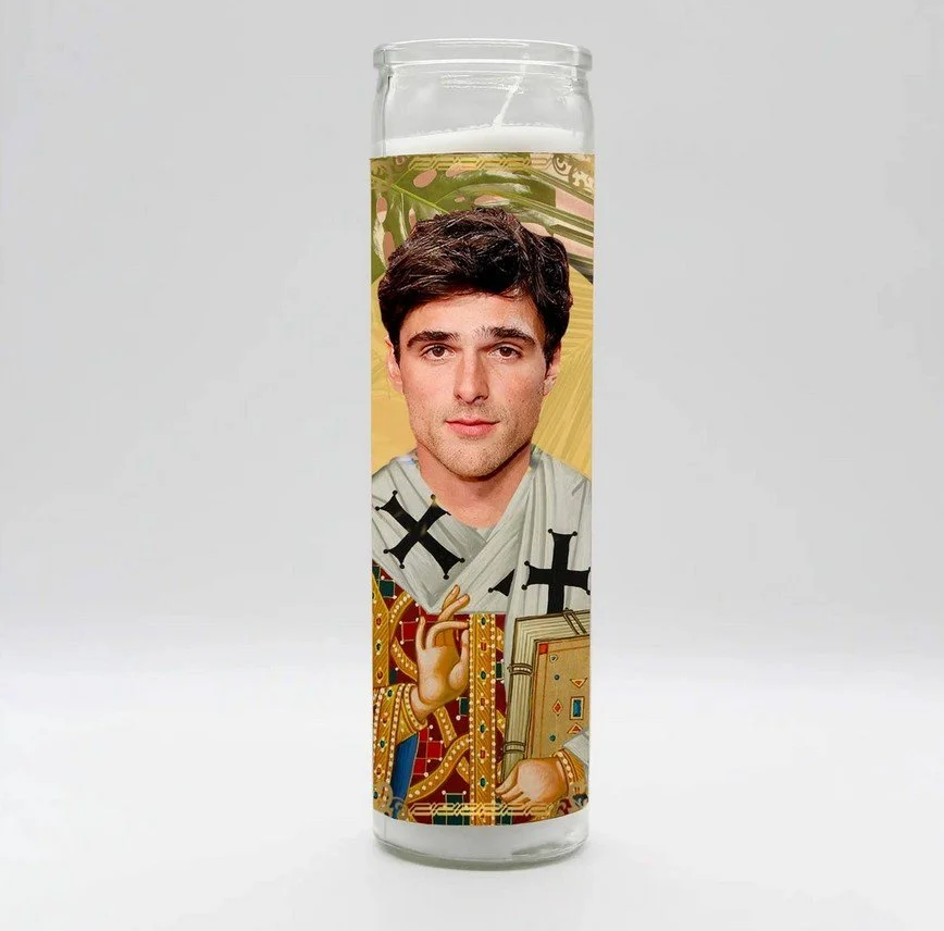 bougie, célébrité, Jacob Elordi, fun, décoration; fun, bondieuserie.jpg