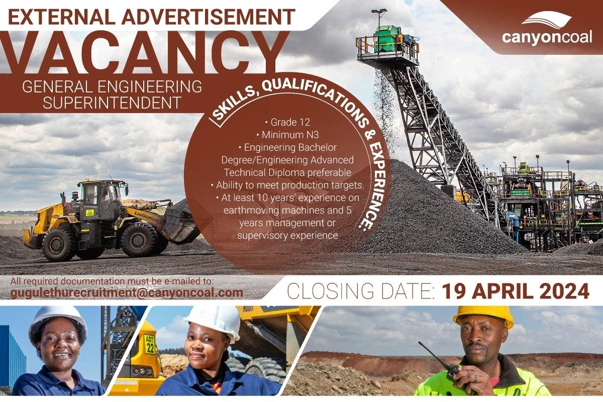 Vacancy: General  Engineering Superintendent