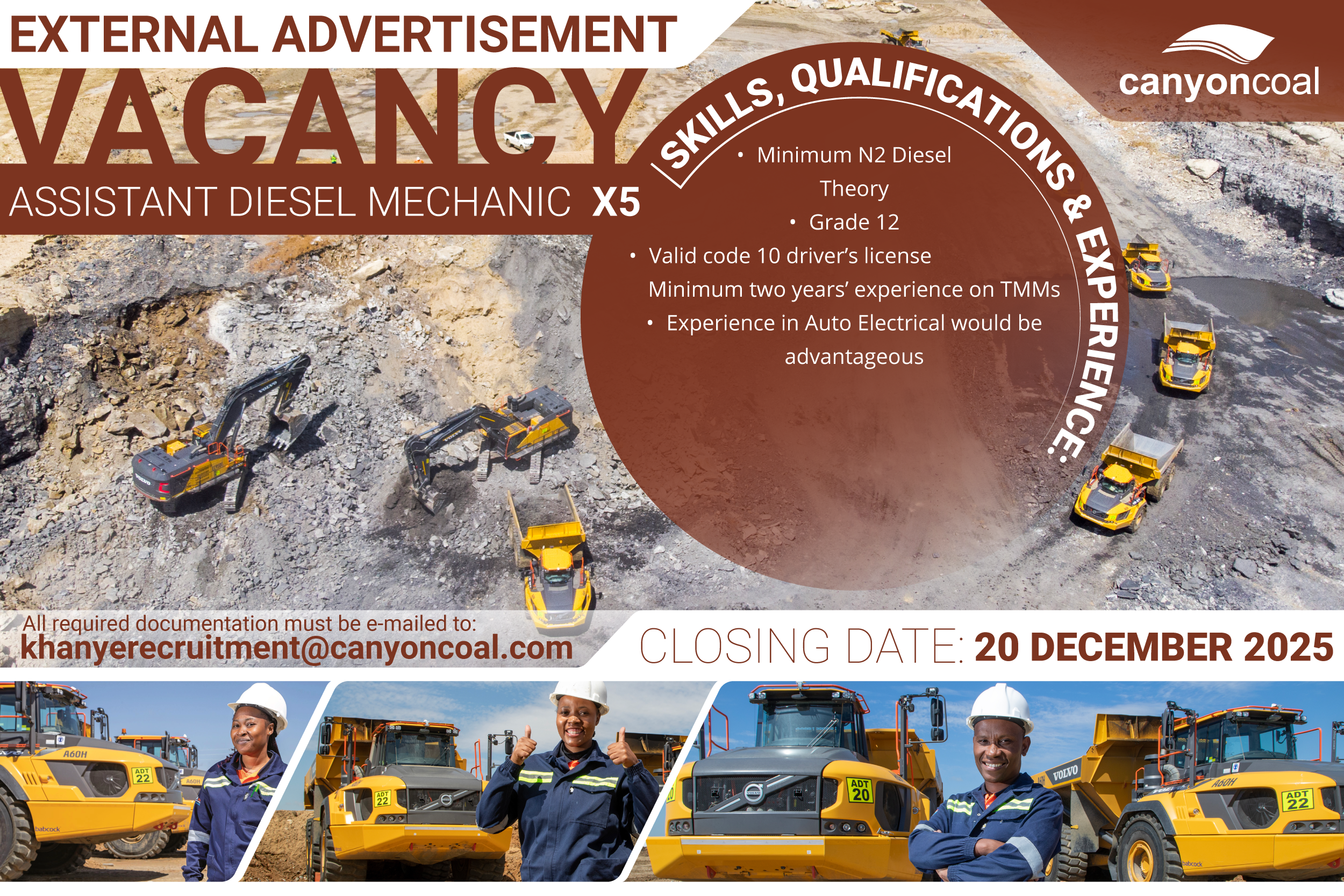 Vacancy: Assistant Diesel Mechanic x5