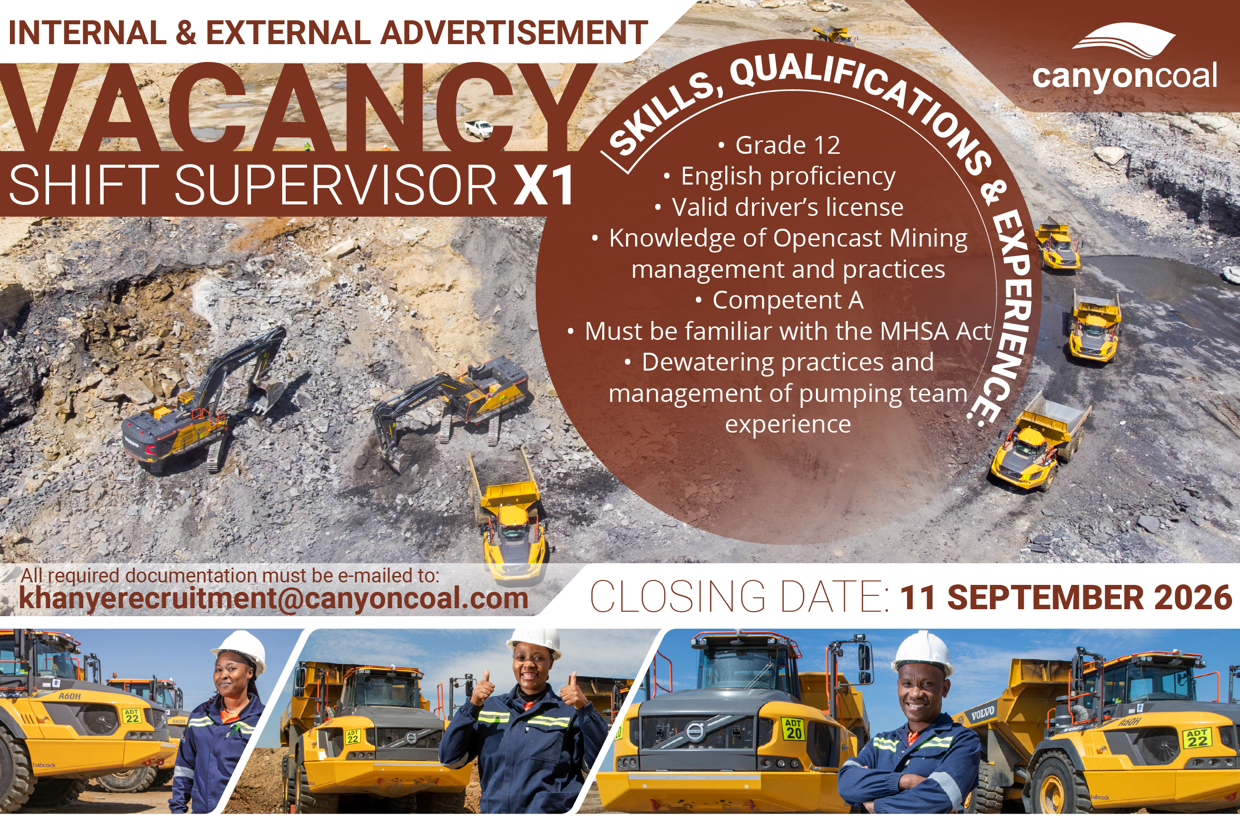 Vacancy: Shift Supervisor