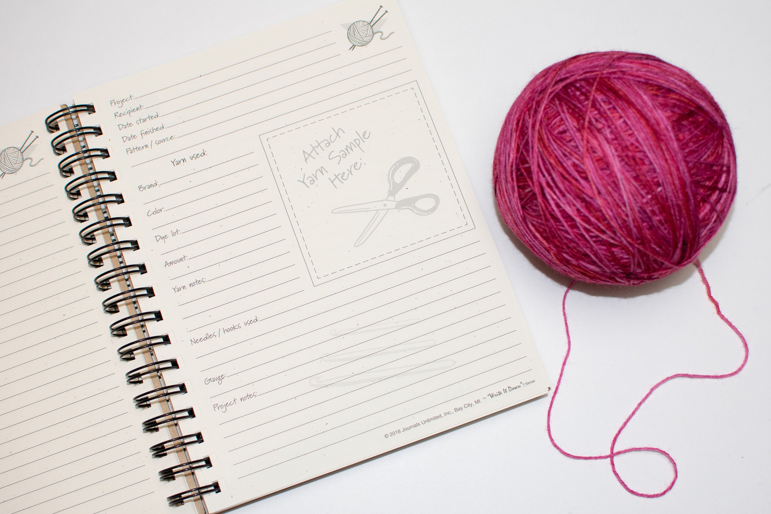 Knitting and Crochet Project Journal - Pre-Order — Megs & Co Hand Dyed Yarn  and Fiber