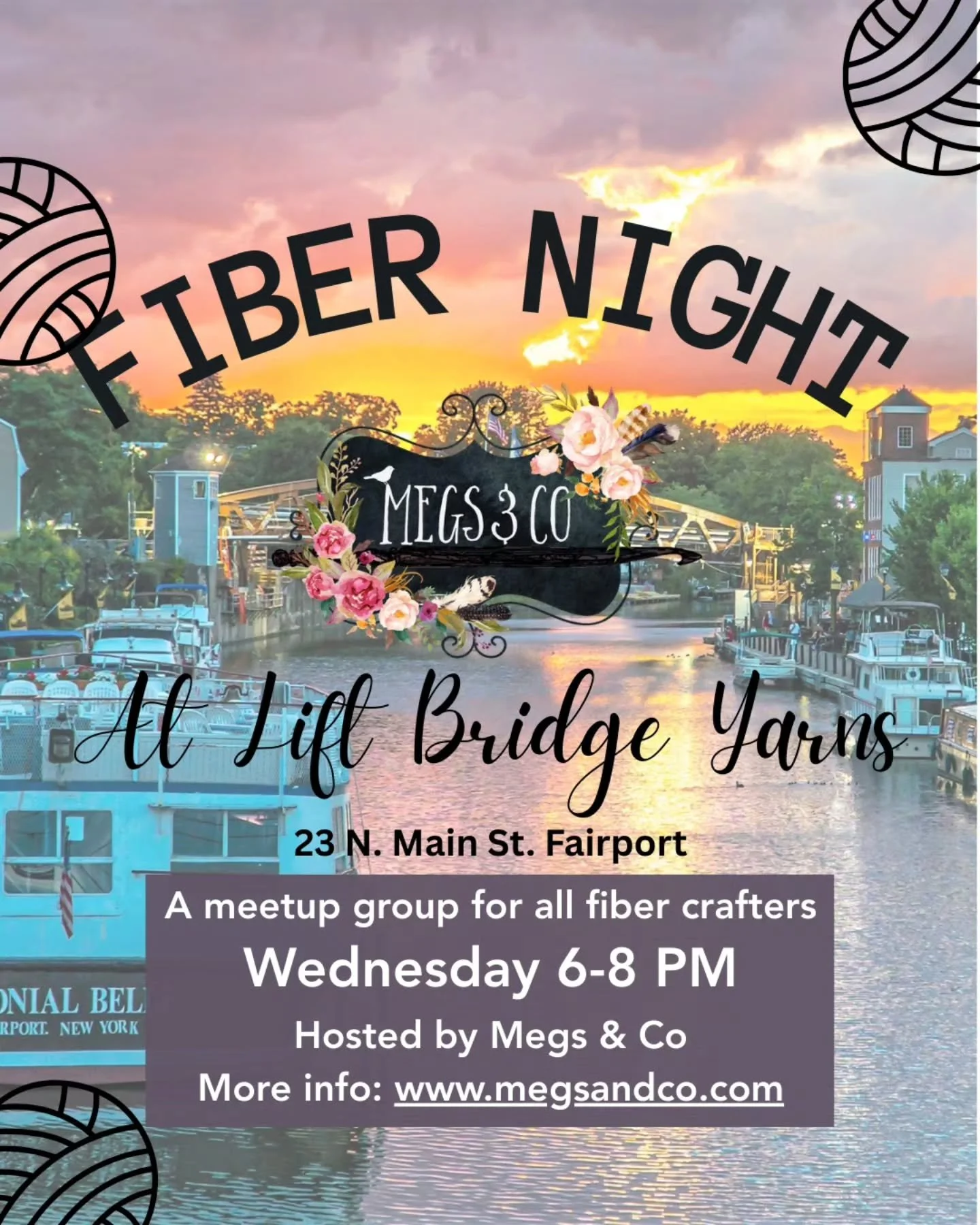 The weather may be confused about what season it is, but on Wednesday's in Rochester it's always Fiber Night!

Join us tonight, February 18th at Lift Bridge Yarns in Fairport, 6-8 pm. All crafts welcome 💙✨️🧶.