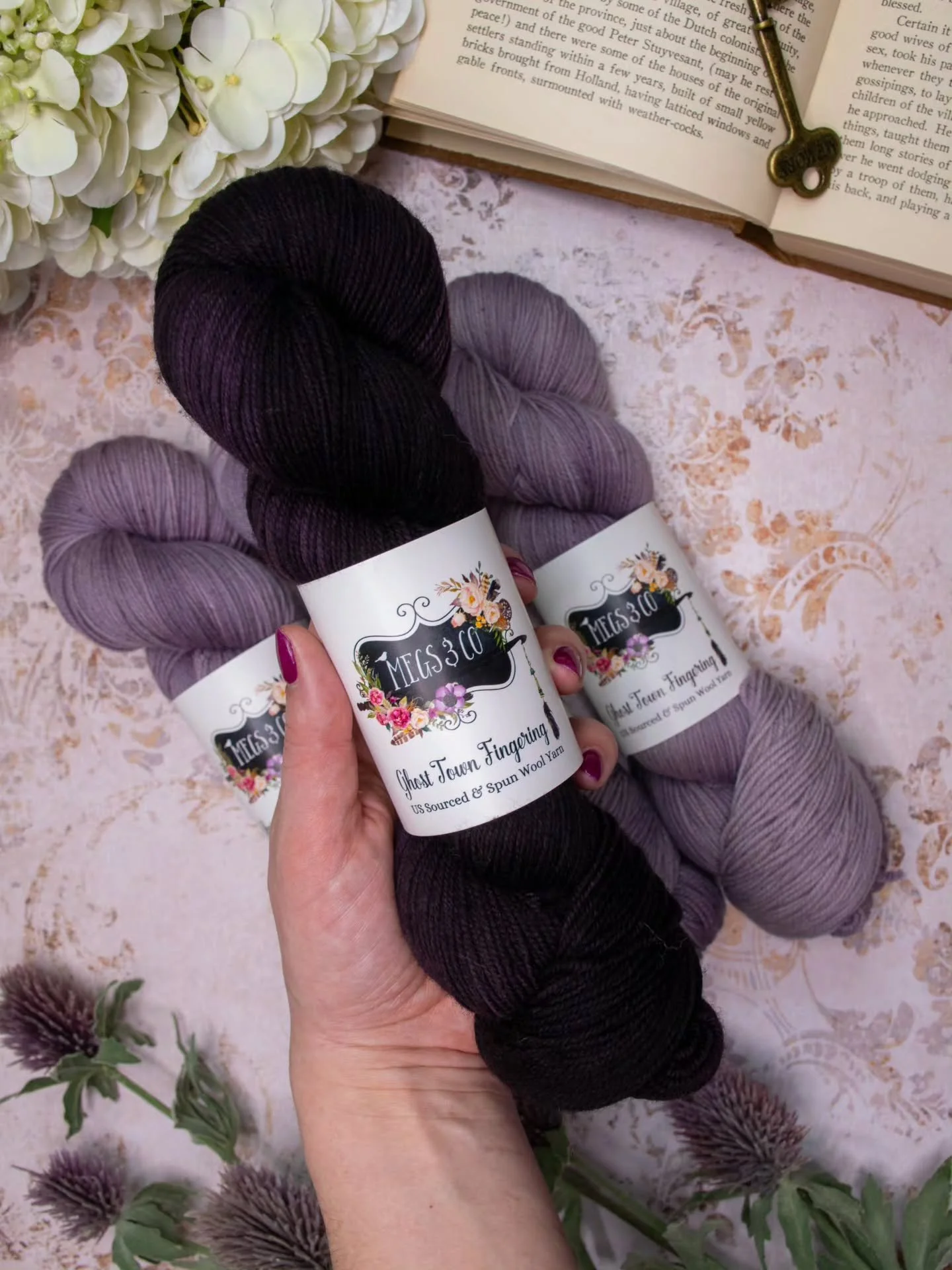 Another tonal that pairs perfectly with every speckled colorway in the Winter Collection is Midnight Fig. A deep, nearly black warm purple, layered with shifting tones of plum, fig, and brown, it's a neutral in disguise, it subtly infuses your garmen