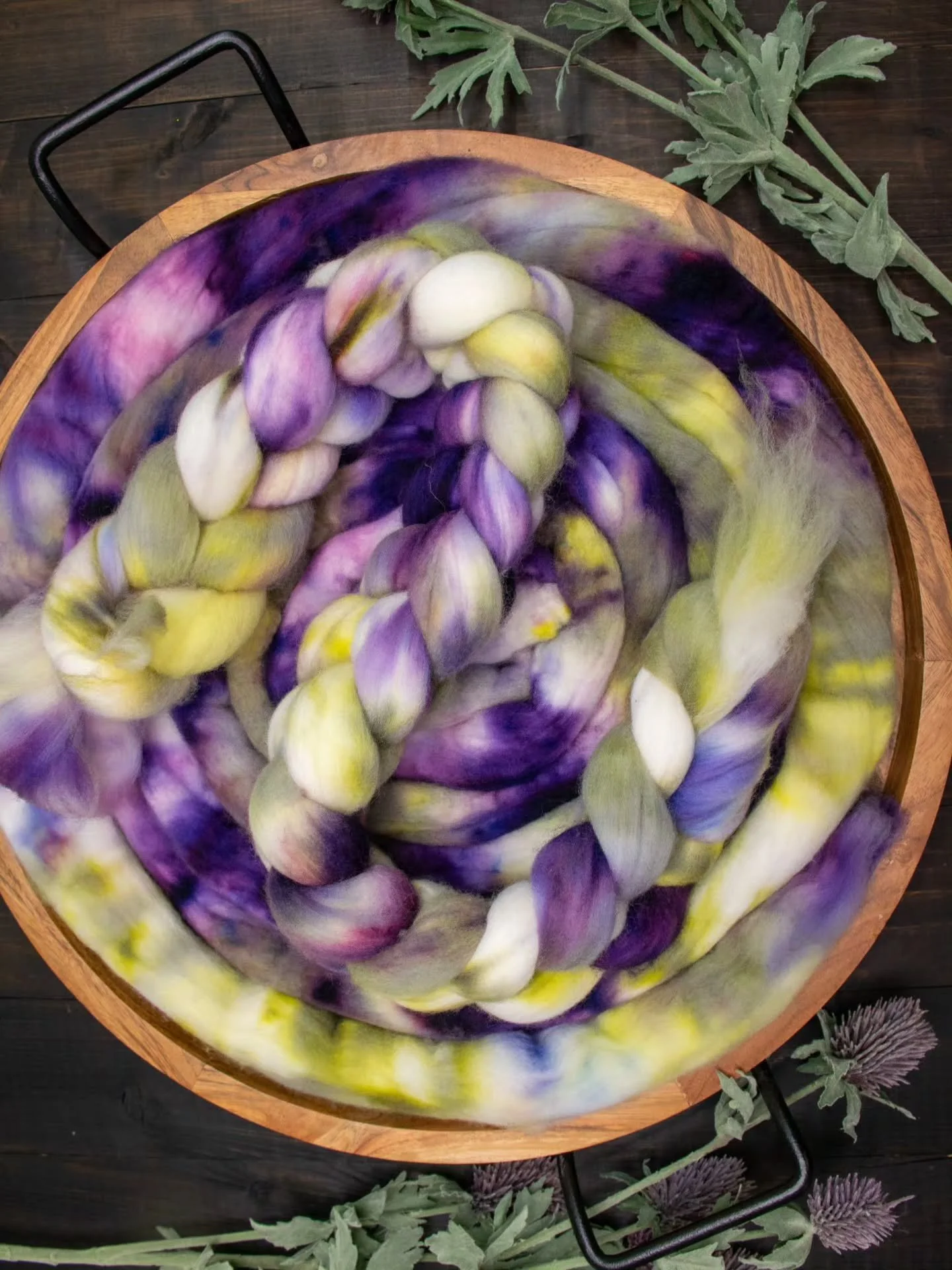 Spinners! You haven't been left out of the Lilac Festival update. This is Poet's Garden, a gorgeous blend of floral greens and Lilac purples named for the special shakespherean corner in Highland Park. 

Available now on Polwarth.