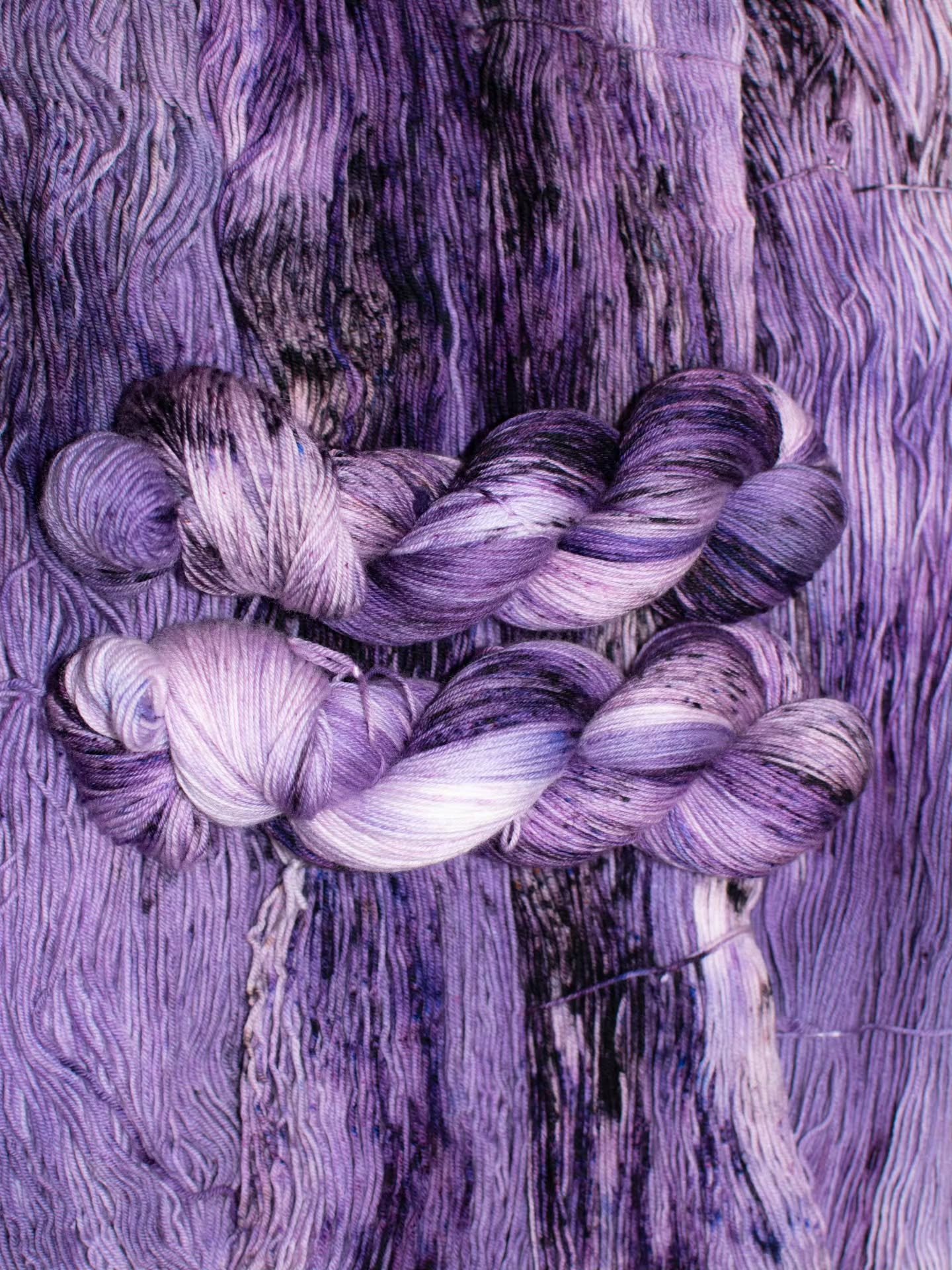 Lilac Festival 💜🌸💜 The colorway that started the entire collection. Lilac Festival features soft shades of lilac purple and light blue paired with bright pops of violet, periwinkle and pale pink speckles. This colorway was named for the city of Ro