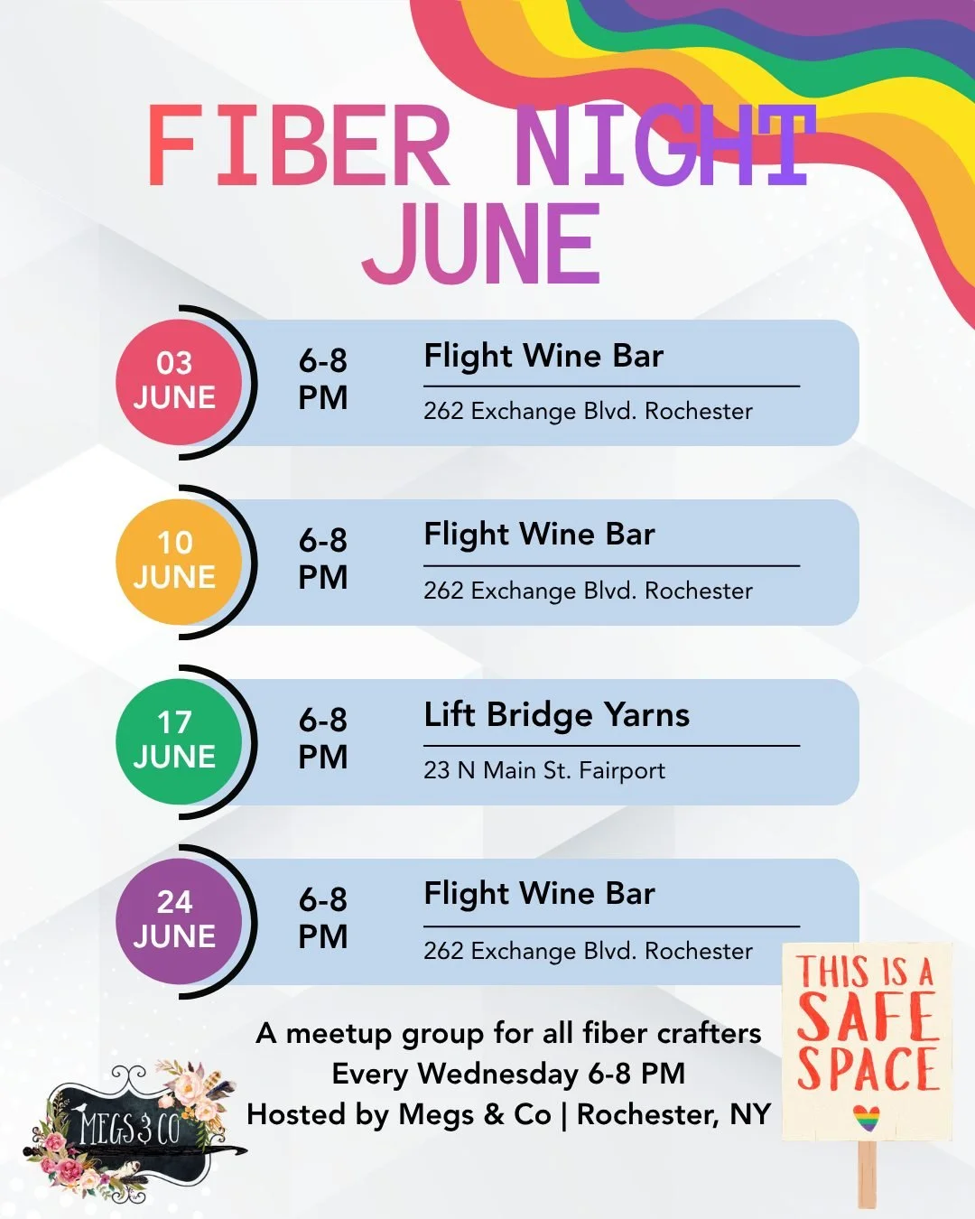 Happy June, friends! As we step into a new month, I am so excited to share our upcoming Fiber Night schedule. Whether you&rsquo;re a regular at our table or you&rsquo;ve been quietly following along thinking about joining us, consider this your offic