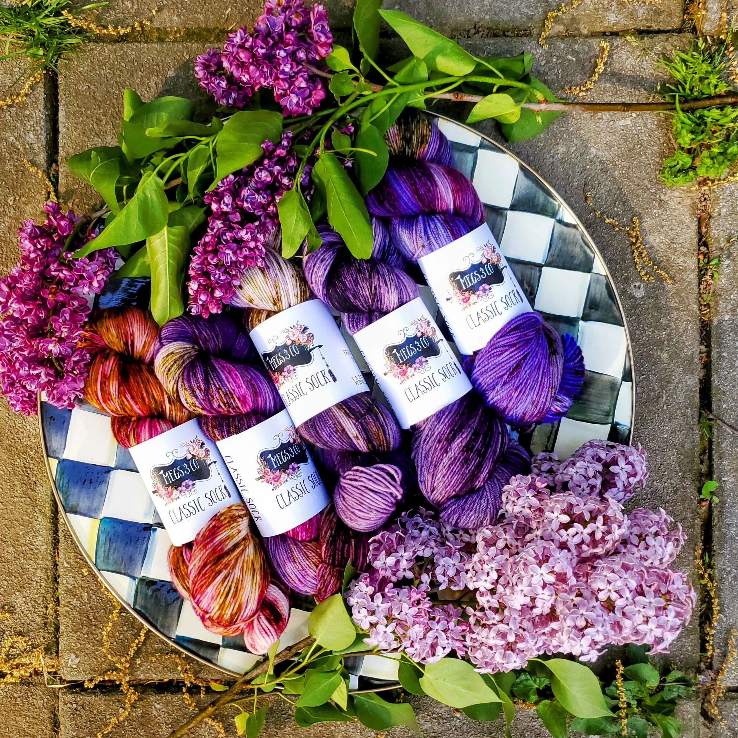Lilac Festival Collection Complete Fade Set on Soft Sock