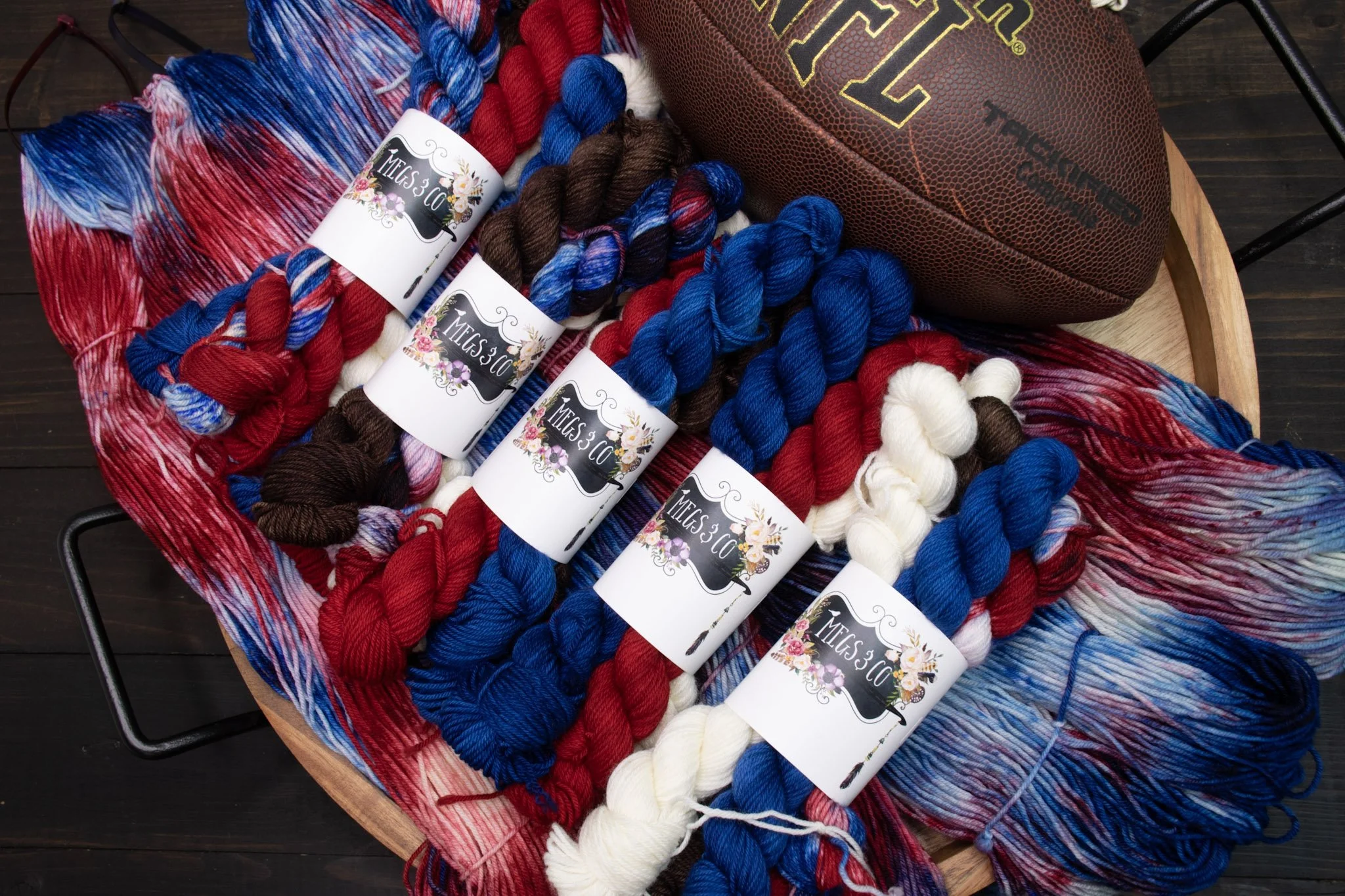 Buffalo Bills Themed "Game Day" Mini Skein Set