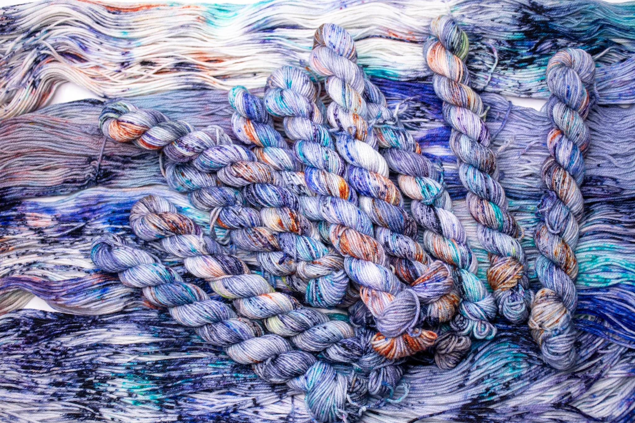 sam Patch on mini skeins