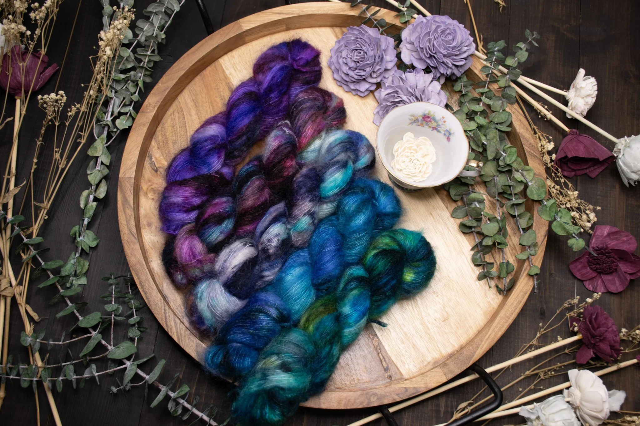 5 skein fade on Head in the Clouds