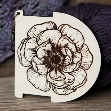 Peony Flower Spinners WPI Ruler & Twist Angle Gauge