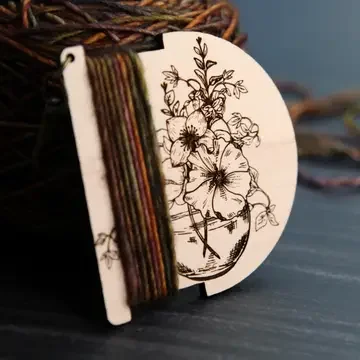 Flower Bouquet in Vase Spinners Control Tool, Wraps Per Inch