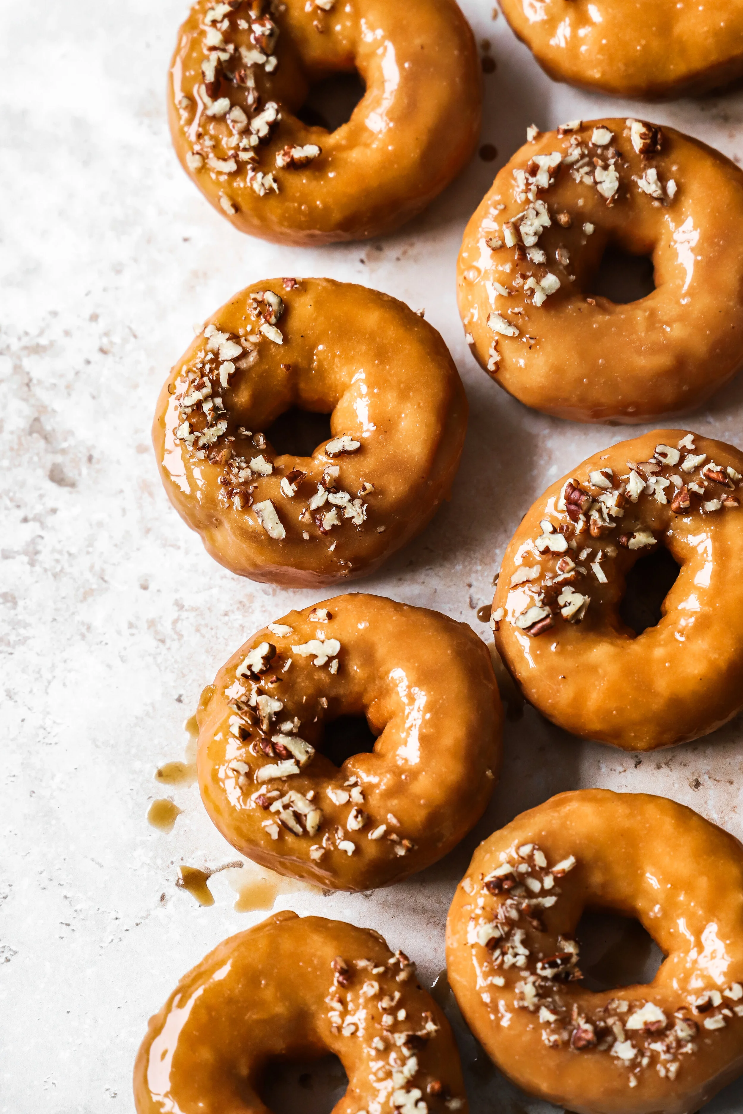 Salted Caramel Glazed Baked Doughnuts — The Humble Pescatarian
