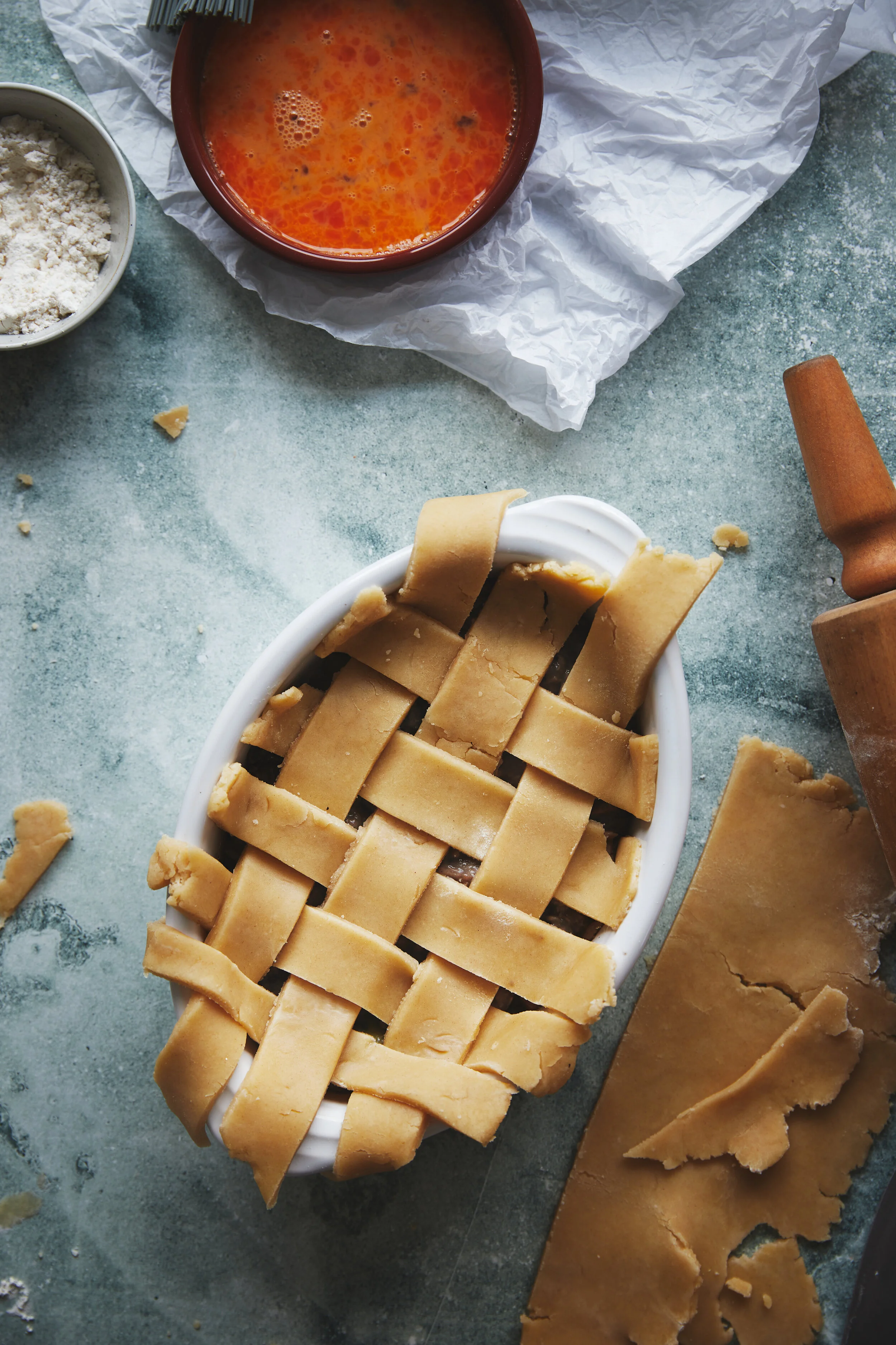 Vegetarian Chicken and Portobello Mushroom Pie — The Humble Pescatarian