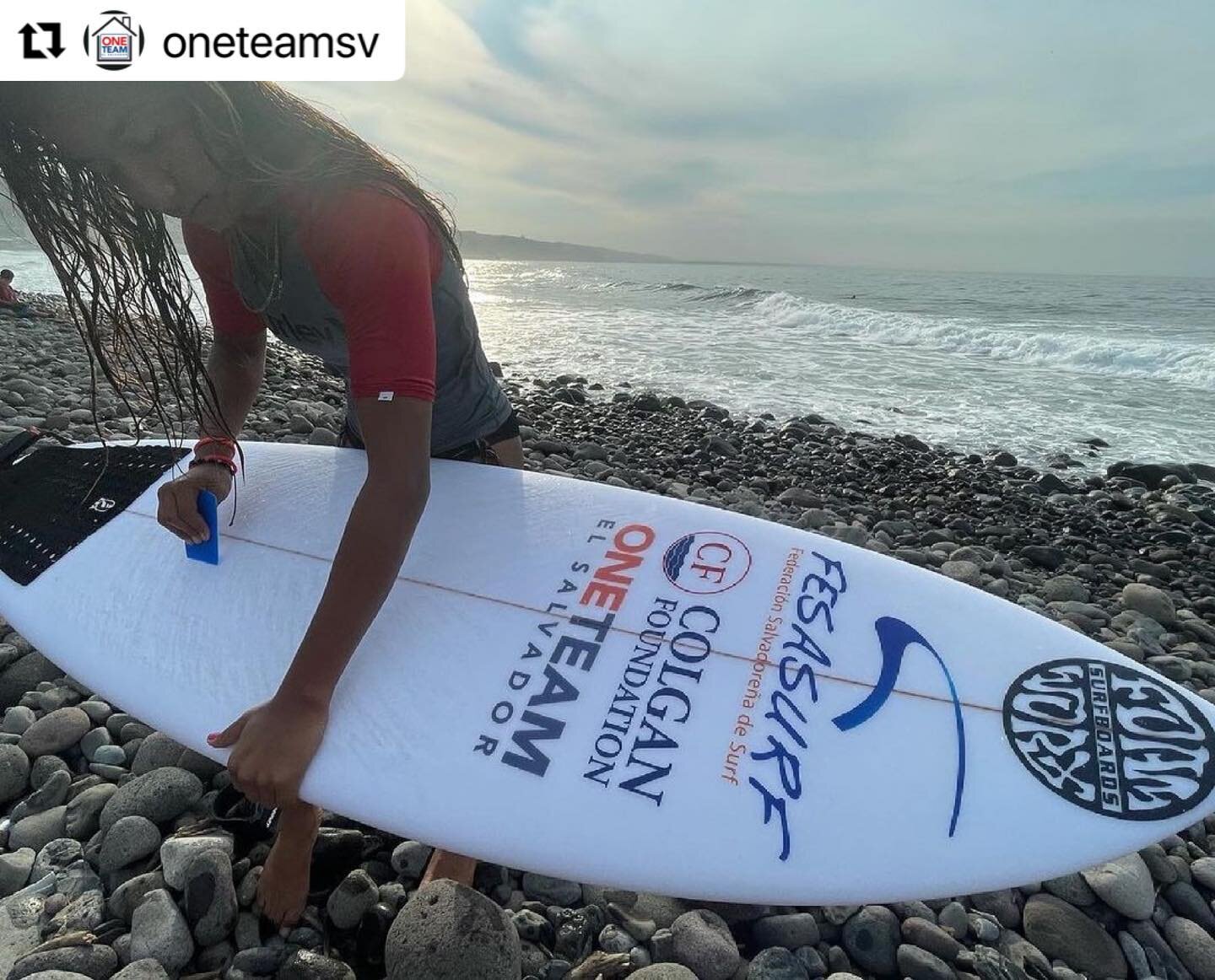 The junior surf program ripping it up on the new surf boards. @oneteamsv challenges, educates, &amp; mentors these kids to have healthy lifestyles, as well as being active participants in the community. Colgan Foundation is proud to be apart of this 