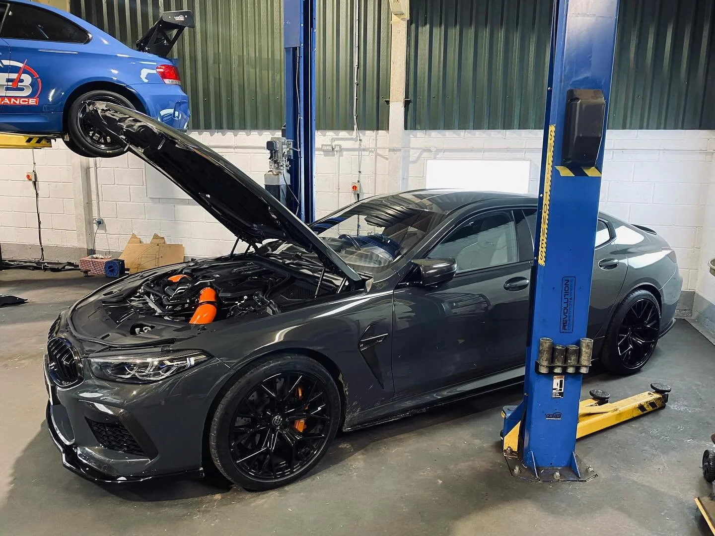 ▪️BMW M8 Competition 
Front mounted intakes and Yellow DRL&rsquo;s fitted
▪️Leon Cupra 290 
Brake fluid flush &amp; Water pump change 
▪️Ford Ranger
 Lanoguard
▪️Clio 182 
Clutch change 
▪️Hillman Imp (complete with Aprilia V-Twin bike engine) in for