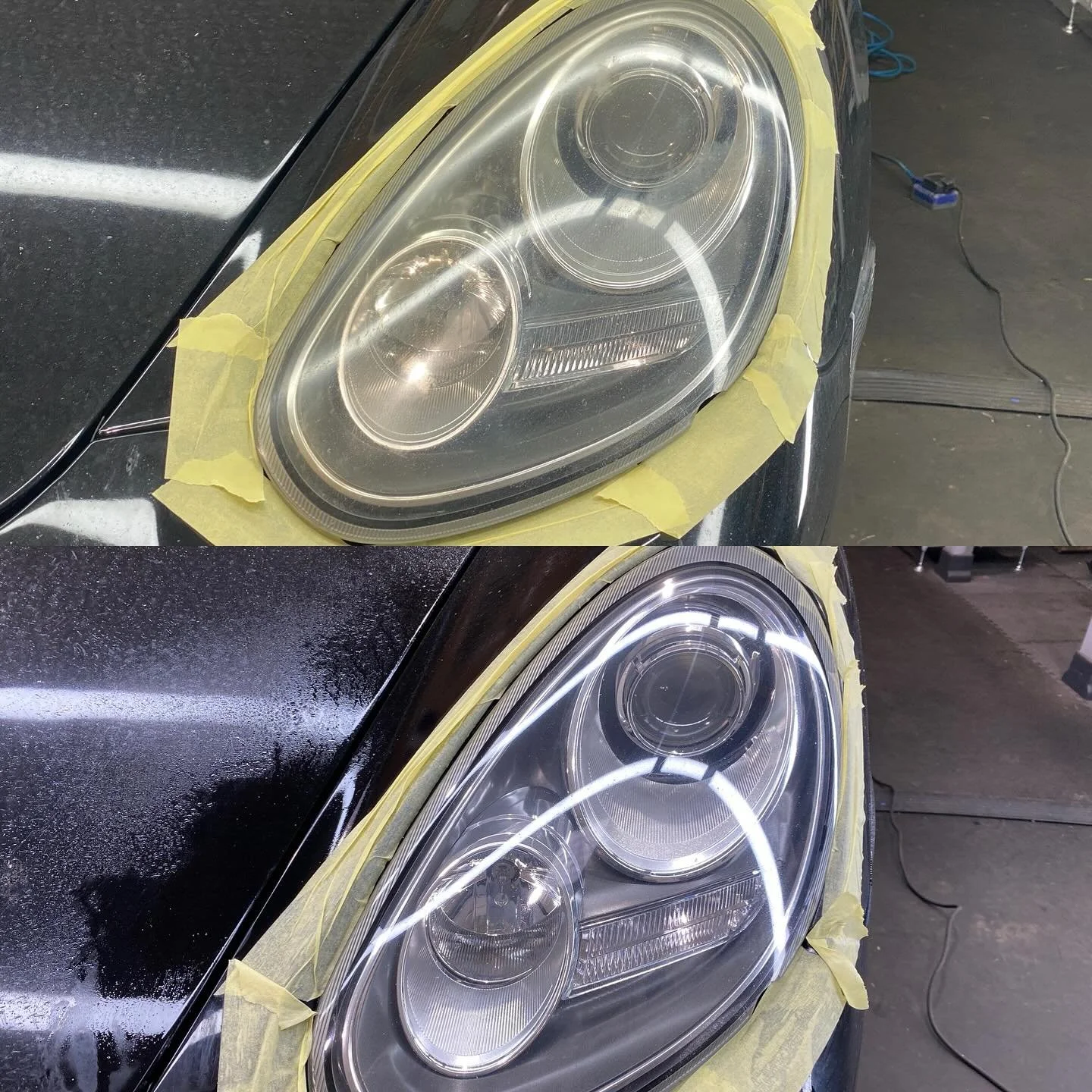 Another small snippet of the diverse array of jobs we get in. 
▪️Porsche &amp; RangeRover headlight polish (thanks #shiredetail)
▪️Fantastically prepared Rover ZR race car in for cornerweighting &amp; geometry ahead of this years racing. 
▪️BMW X5 To