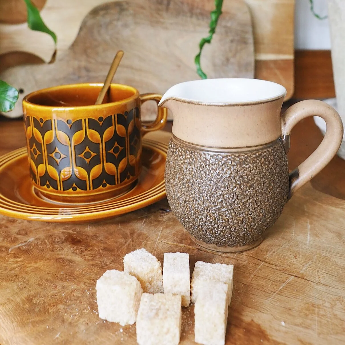 VINTAGE DENBY POTTERY MINI MILK JUG