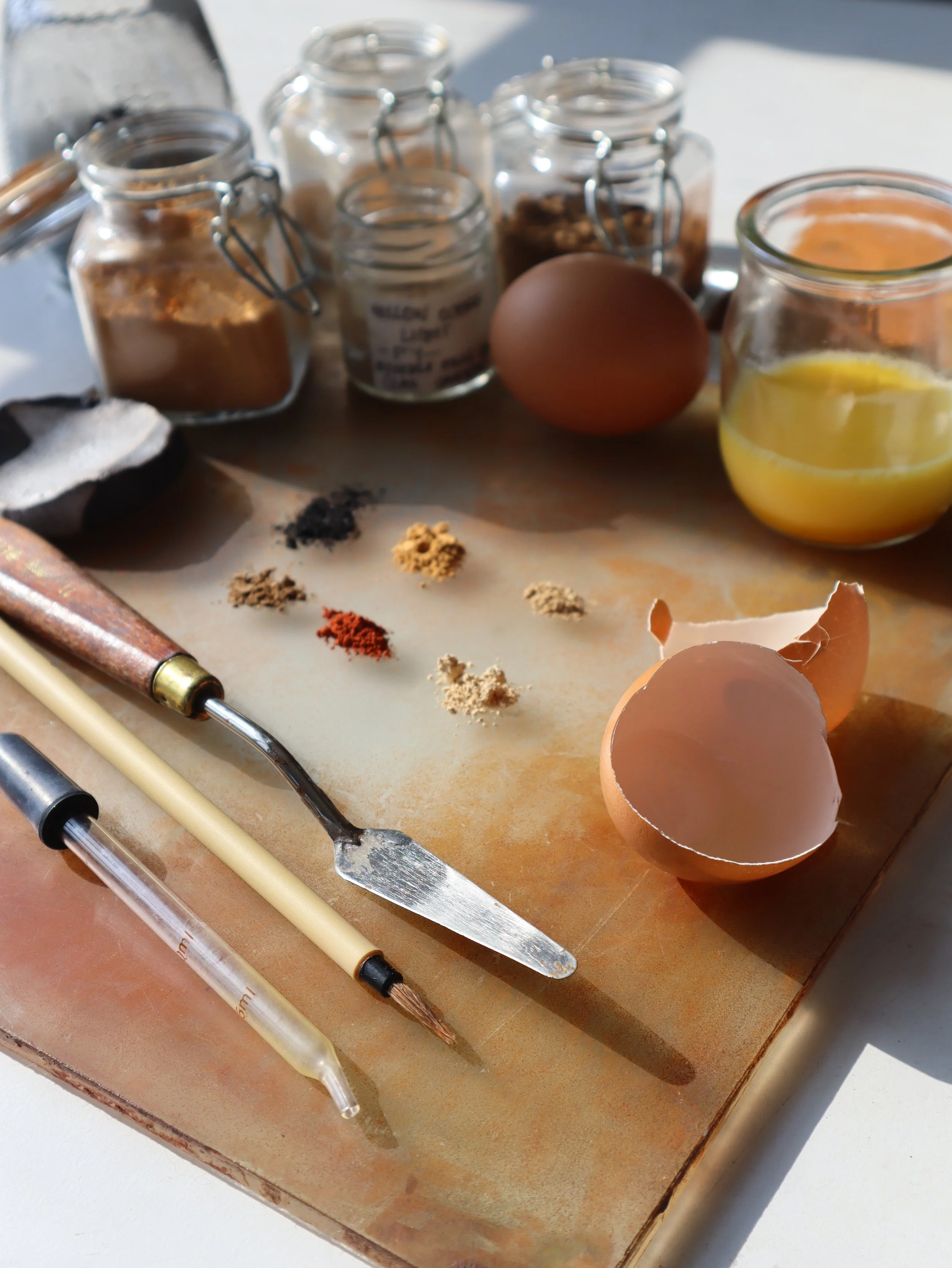 2 Day Natural Paint Making Workshop: Egg Tempera